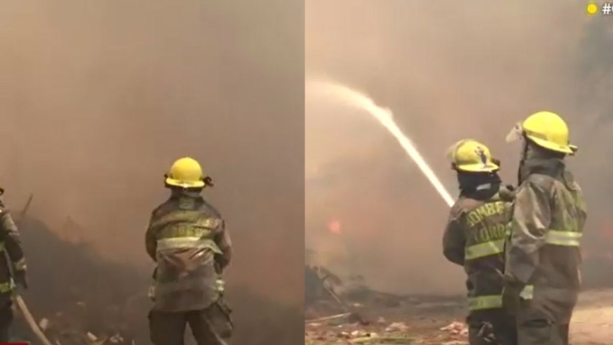 Incendio en la Primero de Mayo