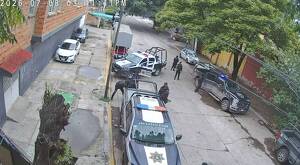 Una imagen de las grabaciones que se tienen entre la policía municipal y las personas en situación de calle