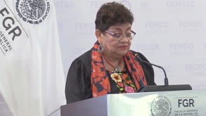 Ernestina Godoy, fiscal General de la República, en conferencia de prensa