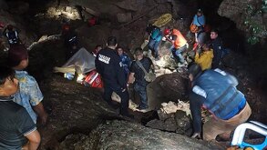 Áun falta por rescatar a dos personas más que quedaron atrapadas en la gruta Chichicazapan | Facebook La Poblanita de la Sierra FM