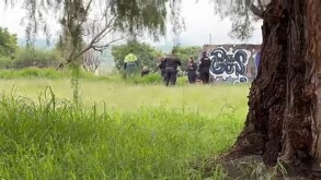 Policías en preido