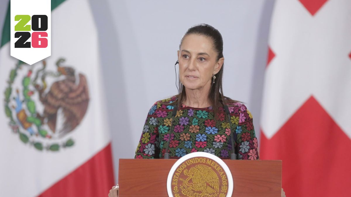 Claudia Sheinbaum hablando de las críticas de Eduardo Feinmann a México.