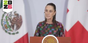 Claudia Sheinbaum hablando de las críticas de Eduardo Feinmann a México.