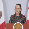Claudia Sheinbaum hablando de las críticas de Eduardo Feinmann a México.