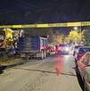 Movilización por balacera en Santa Catarina.