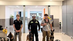 Unidad k9 de Protección Civil de Santa Catarina