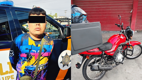Policías de Guadalupe, Nuevo León, detuvieron a un hombre de 27 años y recuperaron una motocicleta robada gracias al sistema de videovigilancia del C4.