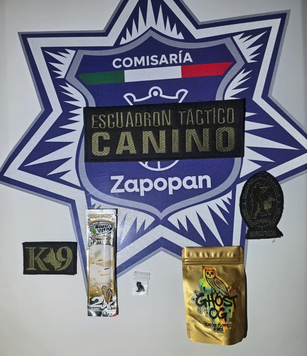 Una mujer de 32 años con dosis de marihuana y cristal fue capturada en Juan Gil Preciado tras intentar huir del Escuadrón Canino de Zapopan.