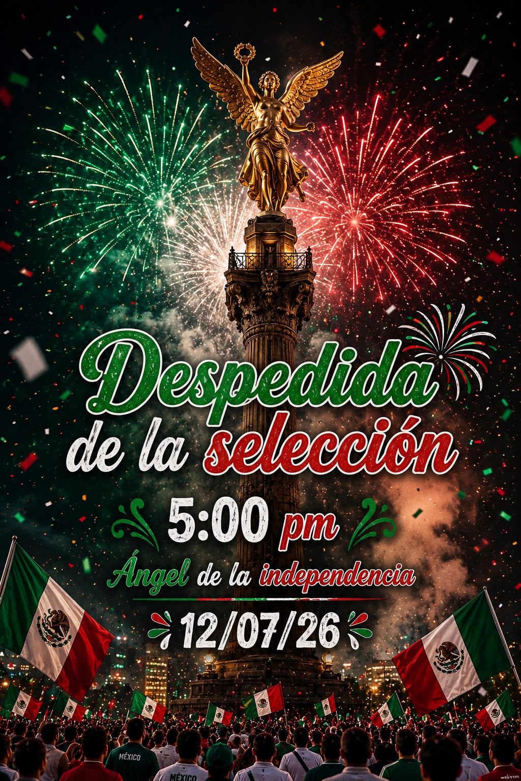 Afición realiza convocatoria para despedir Selección Mexicana
