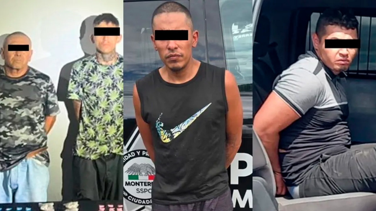 Cuatro hombres fueron detenidos en tres operativos realizados en Monterrey, donde autoridades aseguraron 111 dosis de droga.