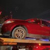 Tres menores de edad fueran atropelladas por una camioneta color rojo conducida por un menor de 14 años.