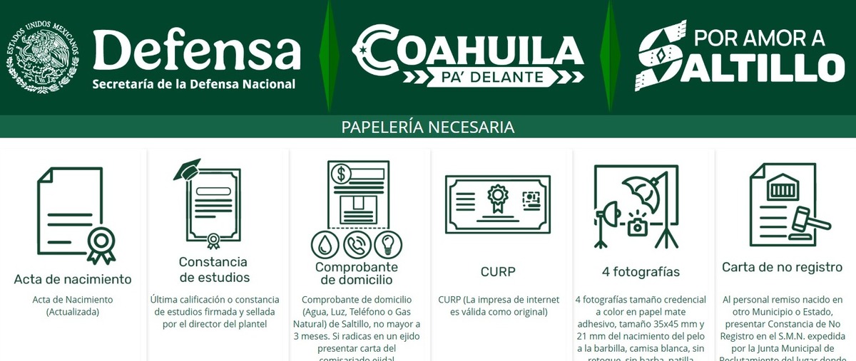 Con la intención de modernizar el trámite de la cartilla militar en Saltillo, a partir de este año se implementó una plataforma digital