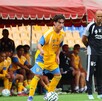 Jugadores de Tigres en el partido ante Santiago FC.