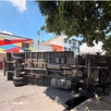 Camión volcado