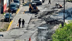 Bulevar Vasco de Quiroga se vio afectado por los fuertes lluvias que levantaron y agrietaron la pavimento de la vialidad