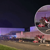 Circula en redes sociales el video del trágico accidente en la Carretera Nacional, en Santiago, donde se observa cómo el vehículo compacto se parte en dos.