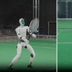 Robot chino manufacturado por unitree aprendiendo a jugar tenis en vivo, imitando las jugadas de jugadores reales.