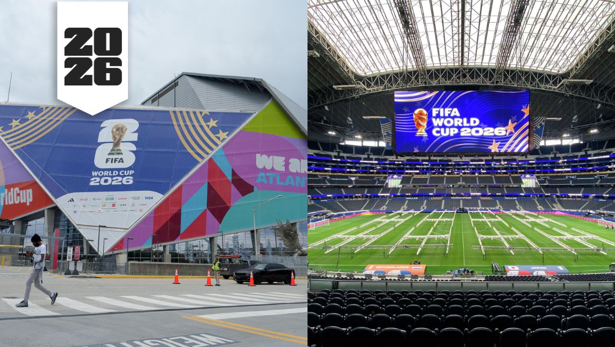 Las Semifinales de la Copa del Mundo se jugarán en dos de los recintos más imponentes del planeta. Conoce los estadios de Dallas y Atlanta.