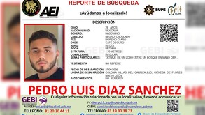 Pedro Luis Díaz Sánchez, joven desaparecido localizado en Nuevo León.