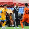 Jugadores de Tigres en el partido ante Santiago FC.