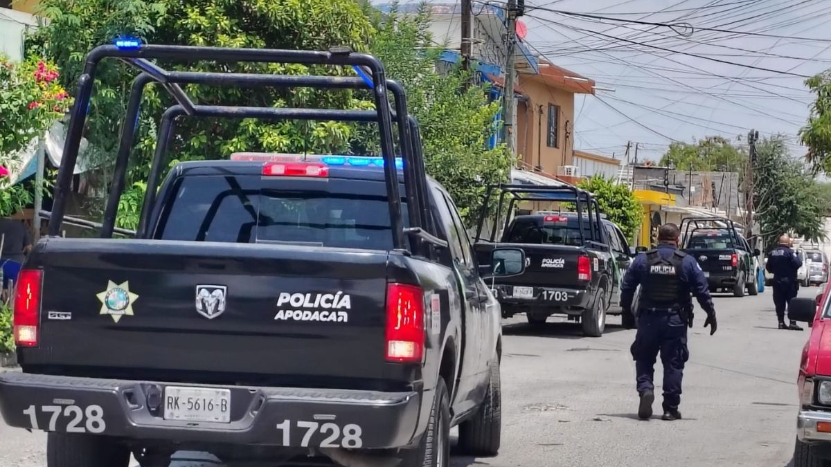 Operativo policiaco por balacera en Apodaca