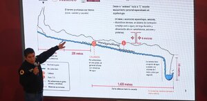 un hombre apuntando a una pantalla con un diagrama