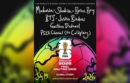 Poster promocional del evento de clausura del mundial 2026