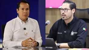 Daniel Carrillo, alcalde de San Nicolás, y David de la Peña, de Santiago