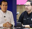 Daniel Carrillo, alcalde de San Nicolás, y David de la Peña, de Santiago