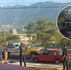Un vehículo Tsuru se quedó sin frenos en la colonia Villas del Obispo en San Pedro