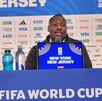 Entrenador de la Selección de Senegal en conferencia de prensa.