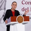 Claudia Sheinbaum en conferencia de prensa matutina este jueves 21 de mayo de 2026.