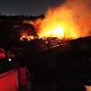 Incendio de tarimera en Apodaca.