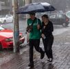 Las lluvias previstas para este día podrían acompañarse con fuertes vientos y posible caída de granizo.