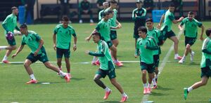 Selección Mexicana entrenando durante el Mundial 2026.