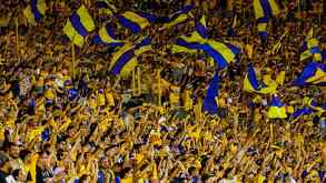 Afición de Tigres dentro del Estadio Universitario, en San Nicolás de los Garza, Nuevo León.