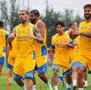 Fernando Gorriarán y Juan Sánchez Purata durante un entrenamiento de Tigres previo a enfrentar a Xolos en el Apertura 2026.