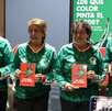 Fotografía de cuatro de las pioneras que fueron parte del Mundial de 1971