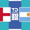 Inglaterra y Argentina se enfrentan en el Mundial 2026.