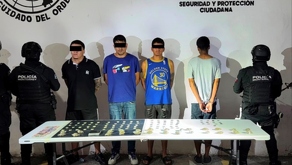 Jovénes detenidos con droga en Monterrey.