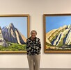 Algo que caracteriza las obras de Saskia Juárez son las imponentes montañas que nos rodean