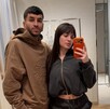 Ángel Correa junto a su esposa en redes sociales.