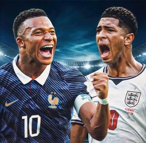 Mbappé de Francia enfrentará a Bellingham de la Selección de Inglaterra.