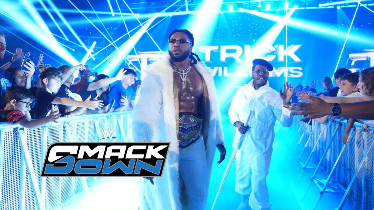 Trick Williams saliendo en un evento de WWE SmackDown.