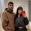 Ángel Correa junto a su esposa en redes sociales.