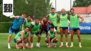 Entrenamiento de la Selección de España.