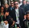 Fotografía de Lionel Messi con sus hijos y esposa