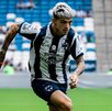 Luca Orellano durante el último partido de pretemporada de Rayados previo a debutar en el Apertura 2026.
