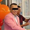 Edil auxiliar Javier Montalvo durante una entrega de reconocimientos en Texmelucan, Puebla.