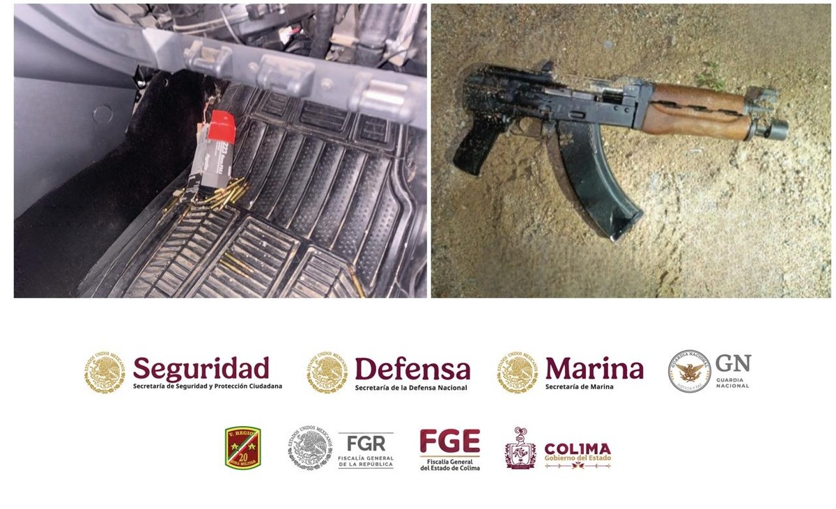 Armas y balas utilizadas